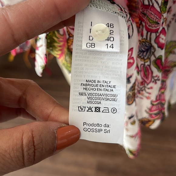 Antonelli Firenze floral dress Sz. 10 - Picture 9 of 14